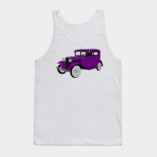 Classic car 1931 cartoon illustration Tank Top